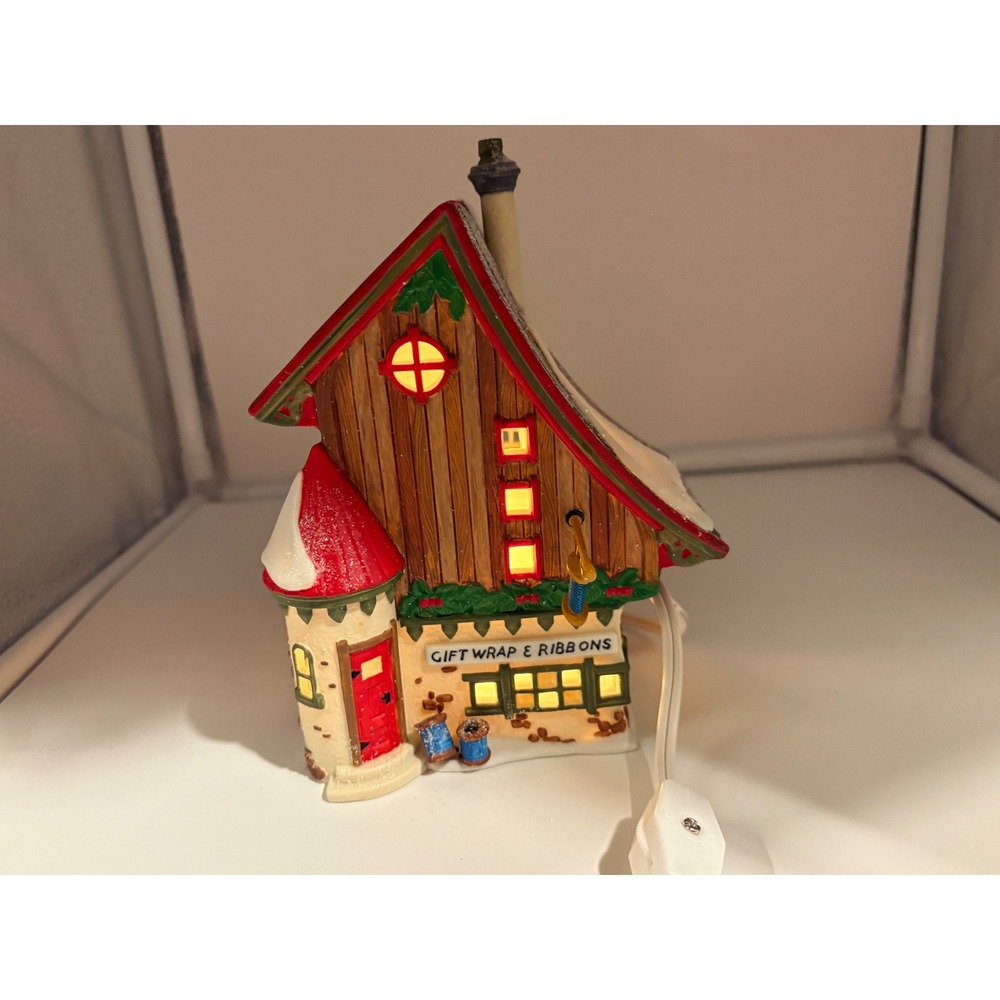 Department 56 Gift Wrap and Ribbons North Pole Series #56390 with box